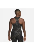 REGATA NIKE ONE DF TANK AOP FEMININA - Preto/dourado