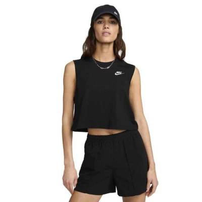 REGATA NIKE SPORTSWEAR ESSENTIAL CLUB FEMININA - Preto REGATA NIKE SPORTSWEAR ESSENTIAL CLUB FEMININA - Preto