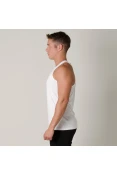 REGATA PARA CORRIDA ASICS BASIC TANK MASCULINA - Branco REGATA PARA CORRIDA ASICS BASIC TANK MASCULINA - Branco