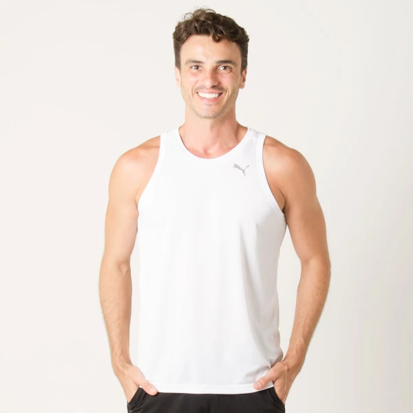 REGATA PUMA CORE RUN SINGLET MASCULINA - Branco