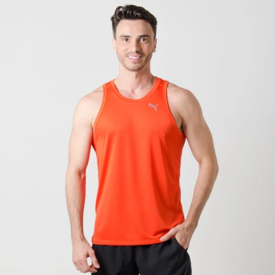 REGATA PUMA CORE RUN SINGLET MASCULINA - Laranja