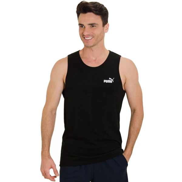 REGATA PUMA REBEL TANK - Preto/branco REGATA PUMA REBEL TANK - Preto/branco