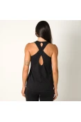 REGATA PUMA TWIST IT LOGO TANK FEMININA - Preto