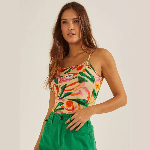 REGATA SLIM COLCCI WAIKIKI SPORT BEACH FEMINIA - Bege/laranja REGATA SLIM COLCCI WAIKIKI SPORT BEACH FEMINIA - Bege/laranja