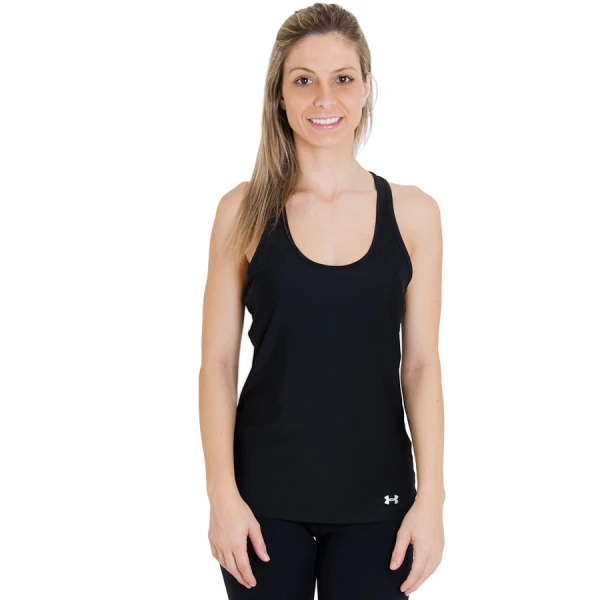 REGATA UNDER ARMOUR HG ALPHA FEMININA - Preto REGATA UNDER ARMOUR HG ALPHA FEMININA - Preto
