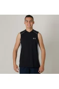 REGATA UNDER ARMOUR RAID MASCULINA - Preto/cinza