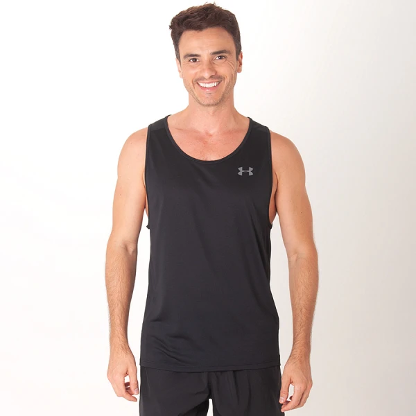 REGATA UNDER ARMOUR TECH 2.0 MASCULINA - Preto