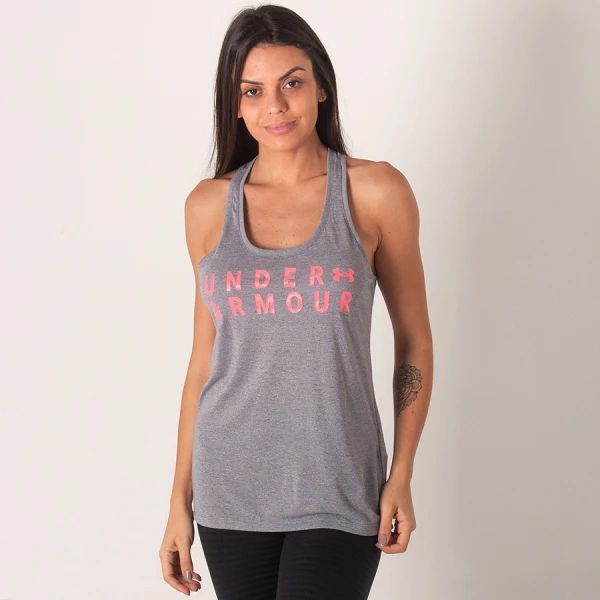 REGATA UNDER ARMOUR THREADBORNE TRAIN FEMININA - Grafite REGATA UNDER ARMOUR THREADBORNE TRAIN FEMININA - Grafite