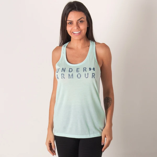 REGATA UNDER ARMOUR THREADBORNE TRAIN FEMININA - Verde REGATA UNDER ARMOUR THREADBORNE TRAIN FEMININA - Verde