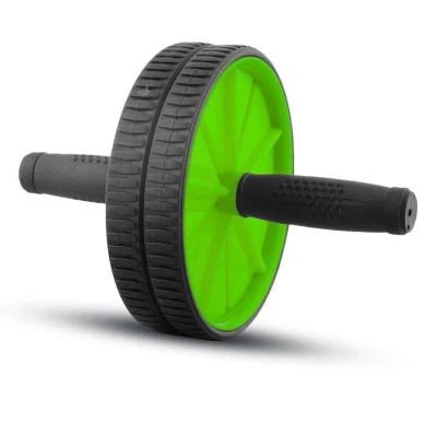 RODA POKER ABDOMINAL WHEEL STABILITY - Preto/verde