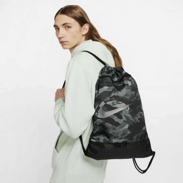 SACOLA NIKE BRASÍLIA 9.0 UNISSEX - Preto/cinza