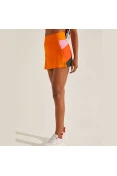 SAIA SHORT COLCCI RECORTES SPORT BEACH FEMININA - Laranja