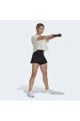 SAIA SHORTS ADIDAS ESSENTIALS 3 LISTRAS FEMININA - Preto/branco