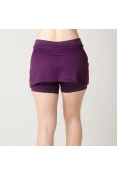 SAIA SHORTS ADIDAS GINÁSTICA VIDA FEMININA - Roxo