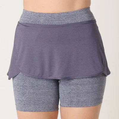 SAIA SHORTS ADIDAS M FEMININA - Marinho/cinza SAIA SHORTS ADIDAS M FEMININA - Marinho/cinza