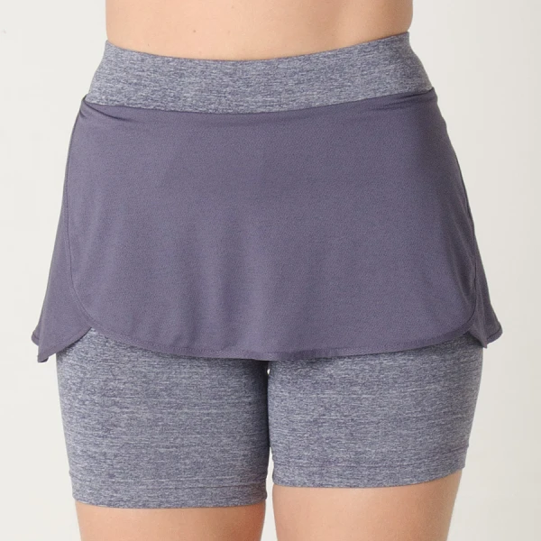 SAIA SHORTS ADIDAS M FEMININA - Marinho/cinza
