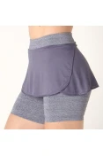 SAIA SHORTS ADIDAS M FEMININA - Marinho/cinza