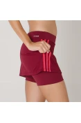 SAIA SHORTS ADIDAS VWO FEMININA - Bordo