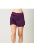 SAIA SHORTS ADIDAS WORKOUT ESTAMPA GEOMÉTRICA FEMININA - Roxo