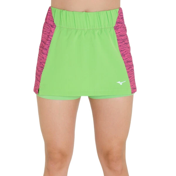 SAIA SHORTS MIZUNO RUN SAYONARA COMPRESSÃO FEMININA - Verde/pink