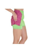 SAIA SHORTS MIZUNO RUN SAYONARA COMPRESSÃO FEMININA - Verde/pink