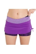 SAIA SHORTS NIKE HO15 RIVAL SKIRT FEMININA - Roxo