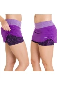 SAIA SHORTS NIKE HO15 RIVAL SKIRT FEMININA - Roxo