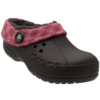 SANDÁLIA CROCS BLITZEN WINTER PLAID INFANTIL - Marrom