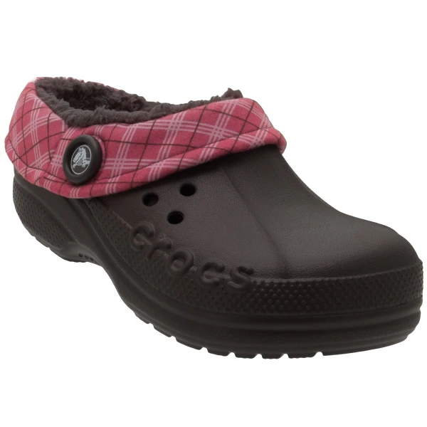 SANDÁLIA CROCS BLITZEN WINTER PLAID INFANTIL - Marrom