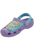 SANDÁLIA CROCS FROZEN CLOG INFANTIL - Lilas/azul celeste