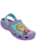SANDÁLIA CROCS FROZEN CLOG INFANTIL - Lilas/azul celeste