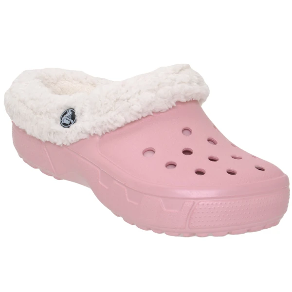 SANDÁLIA CROCS MAMMOTH EVO CLOG INFANTIL - Rosa/branco