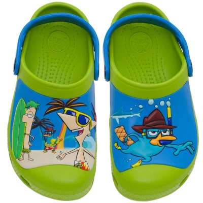 SANDÁLIA CROCS PHINEAS E FERB INFANTIL - Verde/azul