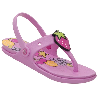 SANDÁLIA CROCS REINA FLIP FLOP INFANTIL - Rosa