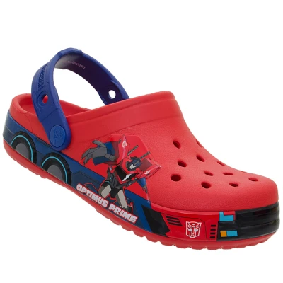SANDÁLIA CROCS TRANSFORMERS OPTIMUS PRIME INFANTIL - Vermelho/azul
