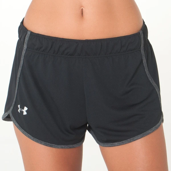 SHORT UNDER ARMOUR MESH 5IN FEMININO - Preto