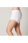 SHORTS ADIDAS 2 EM 1 MESH FEMININO - Branco