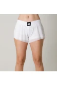 SHORTS ADIDAS 2 EM 1 MESH FEMININO - Branco