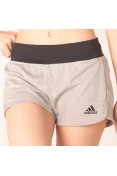 SHORTS ADIDAS 2IN1 SOFT TOUCH FEMININO - Cinza/preto