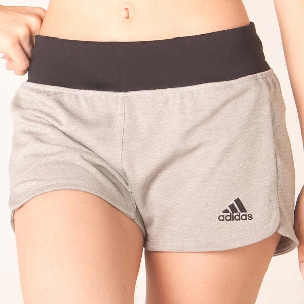 SHORTS ADIDAS 2IN1 SOFT TOUCH FEMININO - Cinza/preto