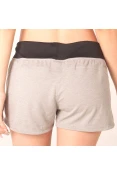 SHORTS ADIDAS 2IN1 SOFT TOUCH FEMININO - Cinza/preto
