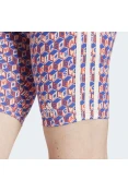 SHORTS ADIDAS BIKER FARM RIO FEMININO - Azul/laranja SHORTS ADIDAS BIKER FARM RIO FEMININO - Azul/laranja