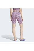 SHORTS ADIDAS BIKER FARM RIO FEMININO - Azul/laranja SHORTS ADIDAS BIKER FARM RIO FEMININO - Azul/laranja