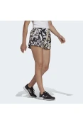 SHORTS ADIDAS FARM AOP FEMININO - Preto/bege SHORTS ADIDAS FARM AOP FEMININO - Preto/bege