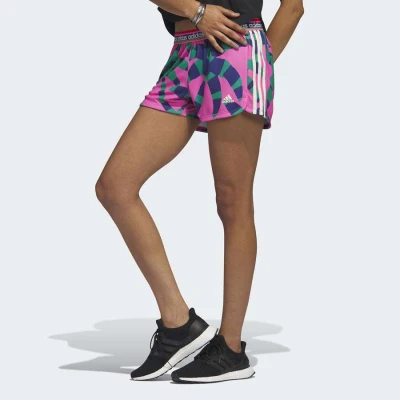 SHORTS ADIDAS FARM PACER FEMININO - Pink/verde SHORTS ADIDAS FARM PACER FEMININO - Pink/verde