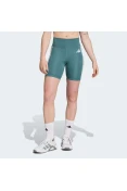 SHORTS ADIDAS LEGGING OPTIME ESSENTIALS 3S FEMININO - Verde/branco