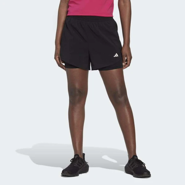 SHORTS ADIDAS MIN 2IN1 SHO FEMININO - Preto