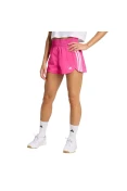 SHORTS ADIDAS PACER 3 LISTRAS FEMININO - Pink/branco