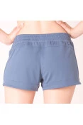 SHORTS ADIDAS PACER 3S KNIT FEMININO - Azul/branco
