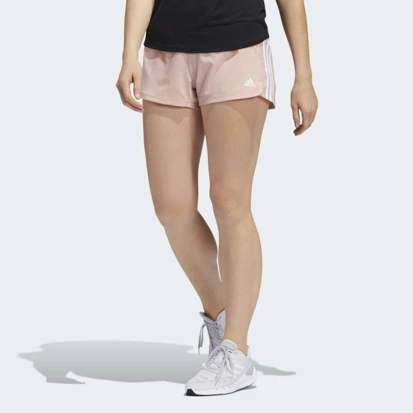 SHORTS ADIDAS PACER 3S KNIT FEMININO - Rosa
